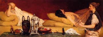 The Siesta Romantic Sir Lawrence Alma Tadema Oil Paintings